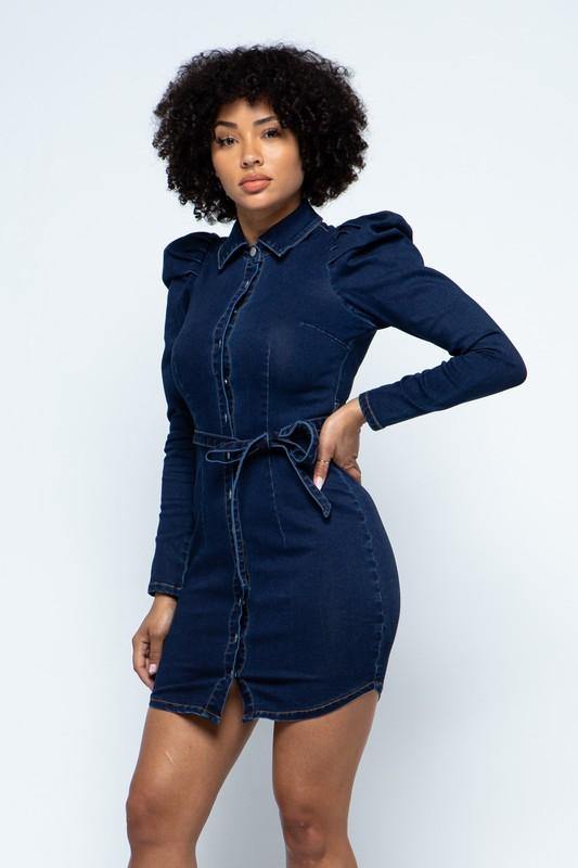 Flex Denim Dress - BlazeNYC