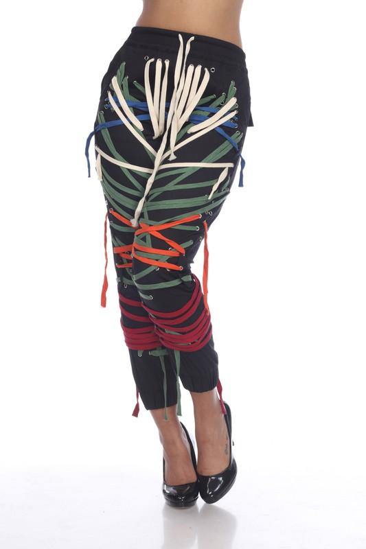 Raya Joggers with Multi-Colored Detailing - BlazeNYC