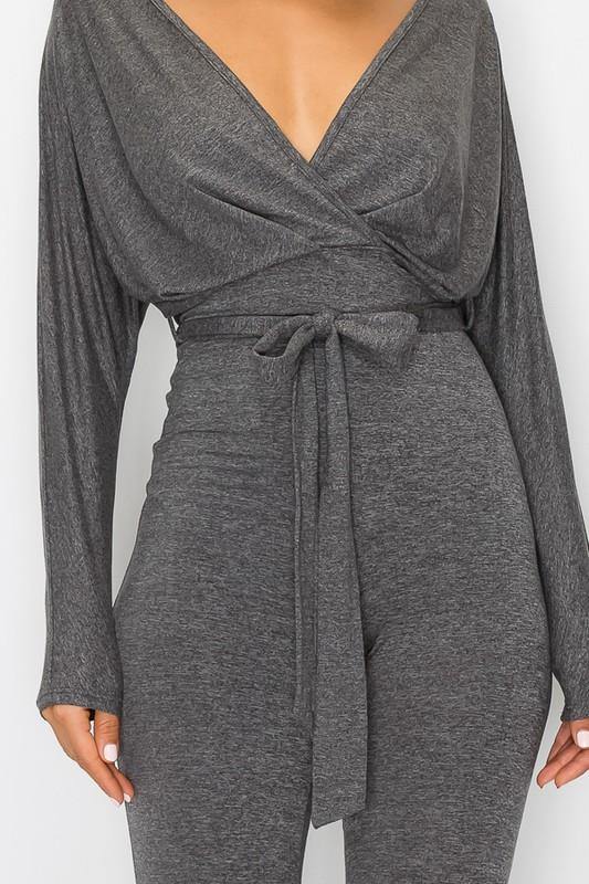 Mira V-neck Jumpsuit - BlazeNYC