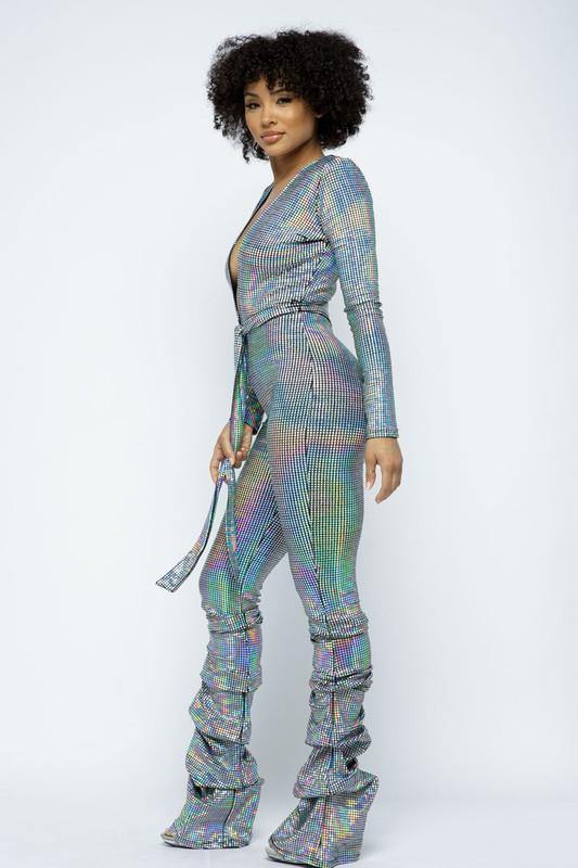 Holographic Jumpsuit - BlazeNYC