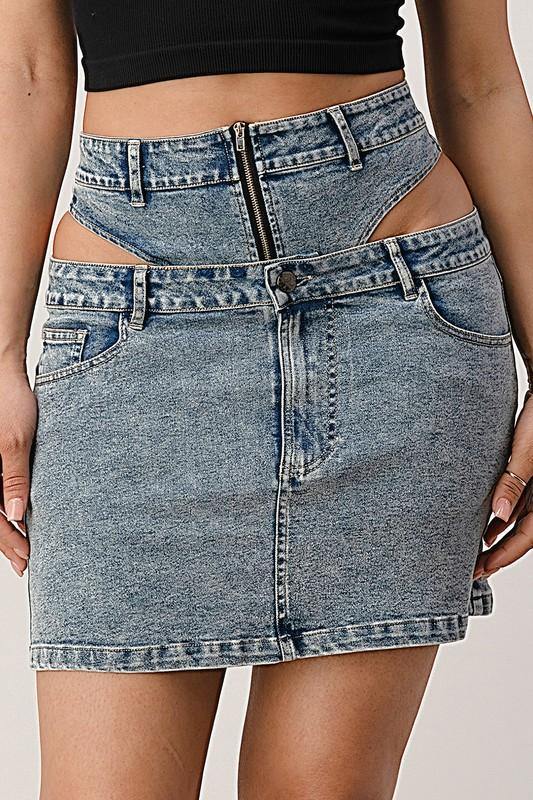 V Section Mini Skirt - BlazeNYC