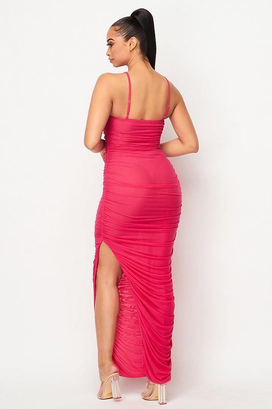 Fuschia Maxi Dress - BlazeNYC