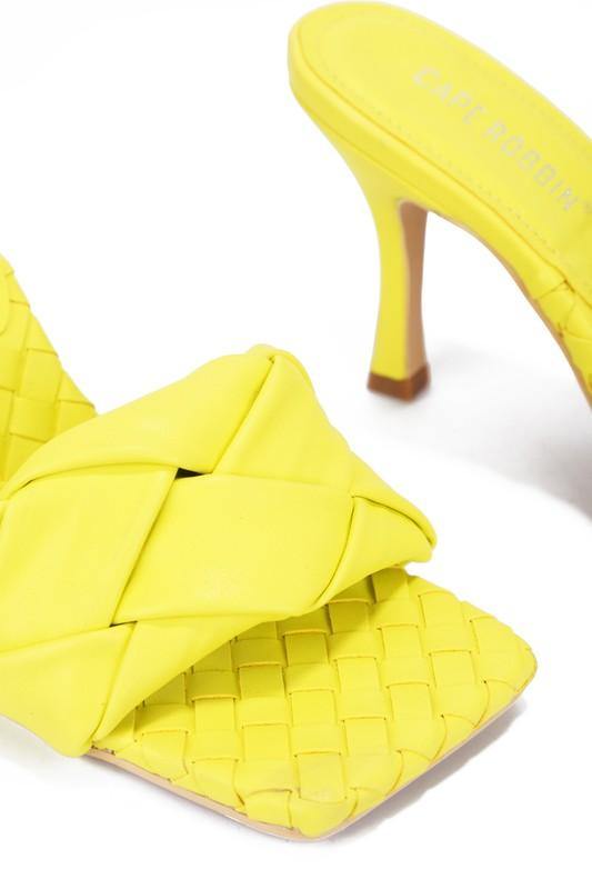 Woven Mule in Lemon - BlazeNYC