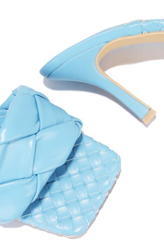 Woven Mule in Sky Blue - BlazeNYC