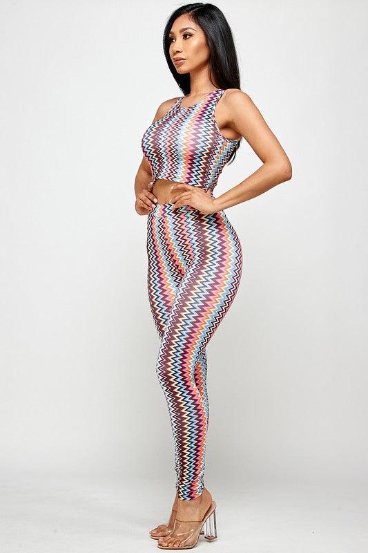 Zig Zag Legging Set - BlazeNYC