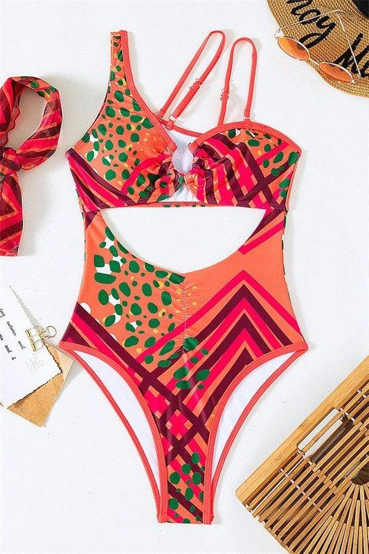 Bohemian One Piece in Red - BlazeNYC