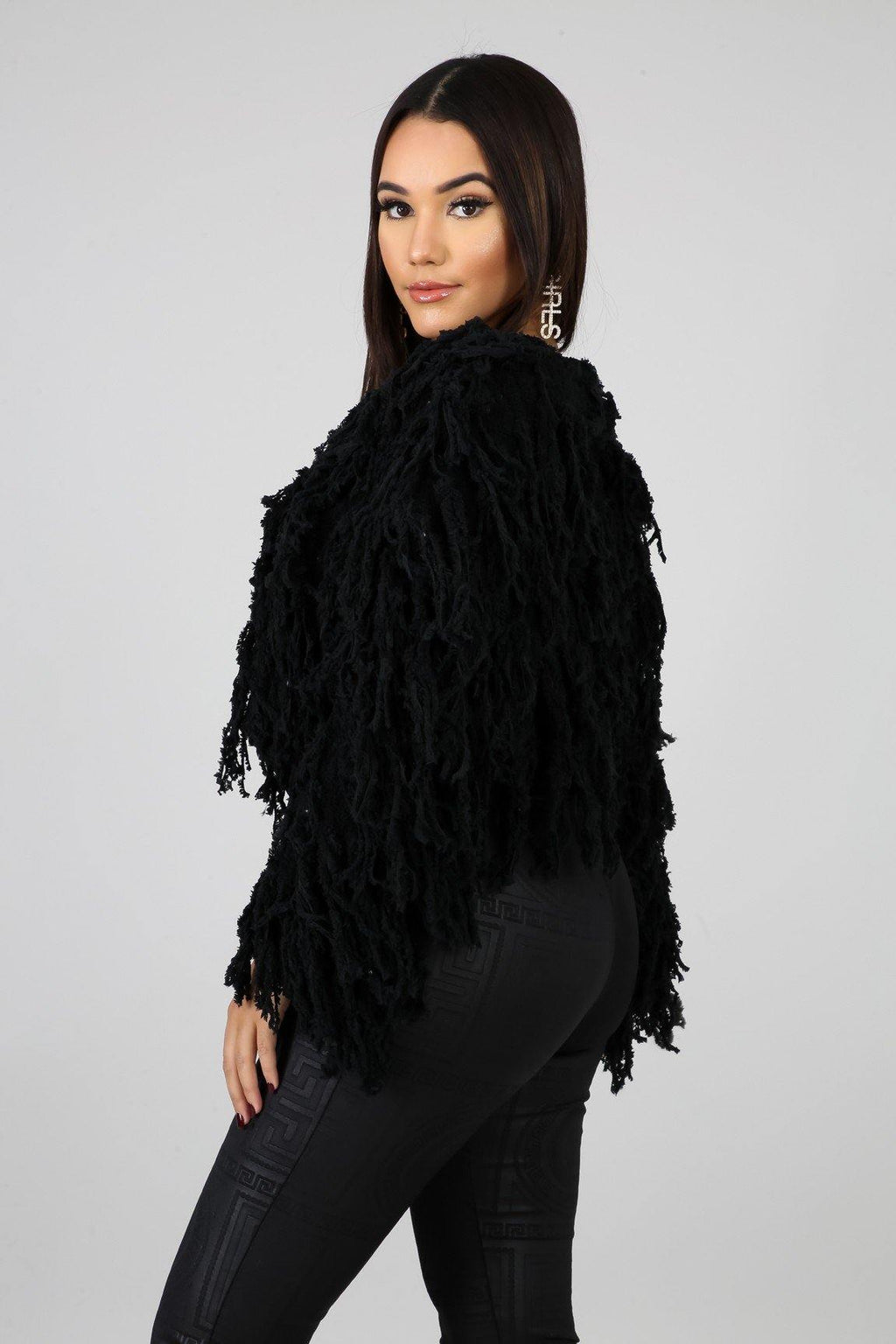 Shaggy Cropped Sweater - BlazeNYC